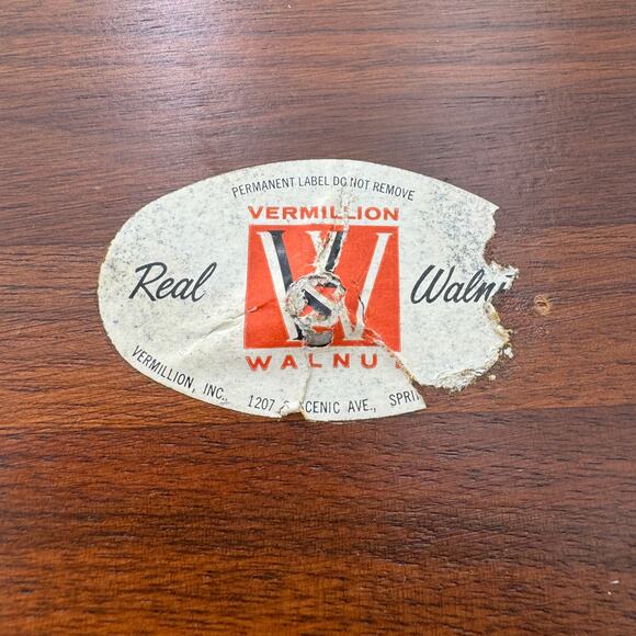 Vintage Wooden Ice Bucket with Gold Handle  Mid Century - Picture 7 of 13